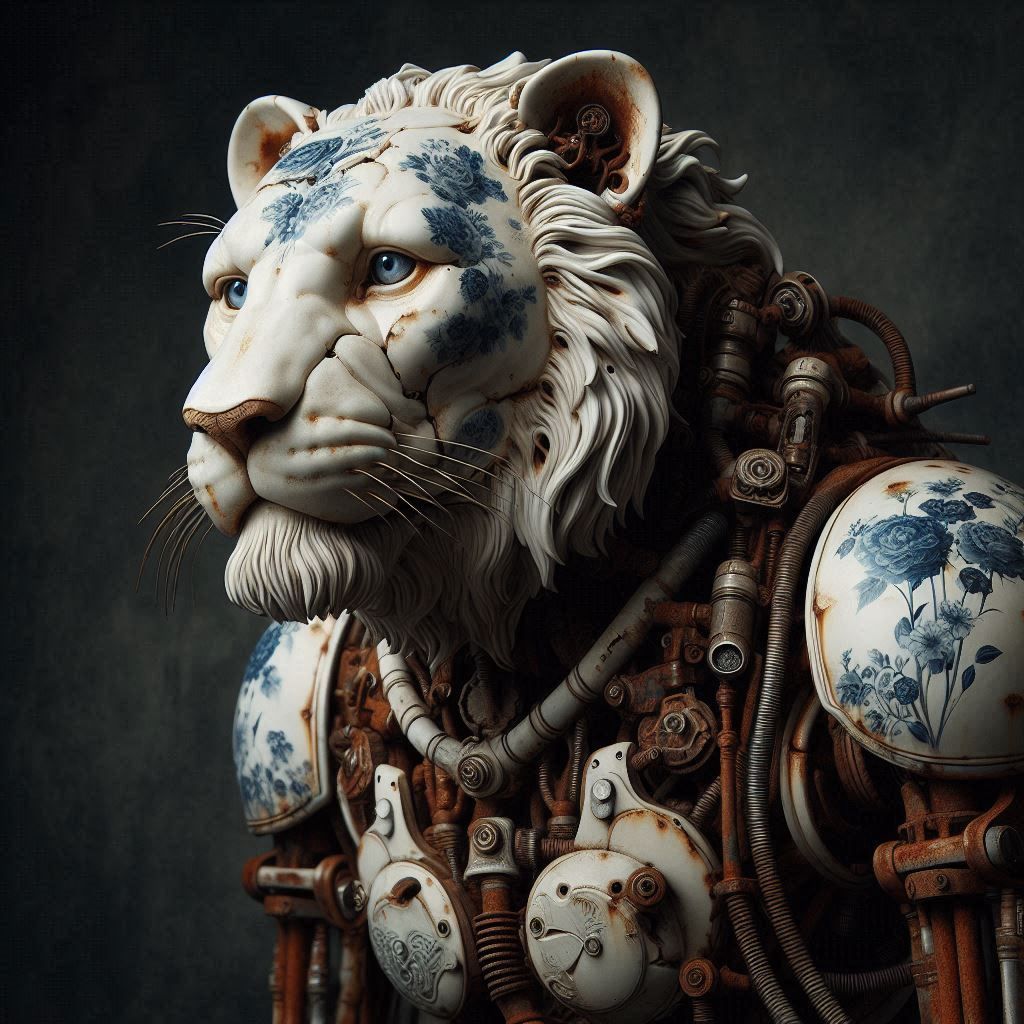 Porcelain Lion