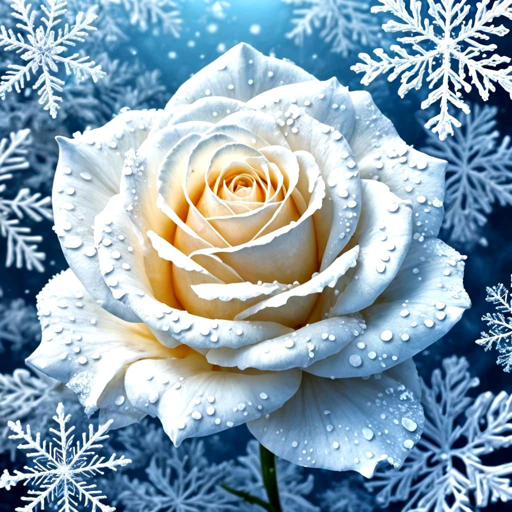 Frozen rose  by @Nimbus