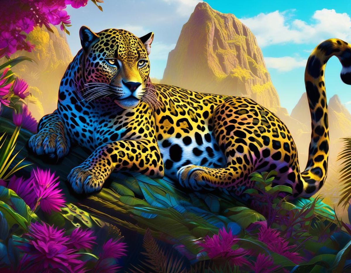 Leopard, jaguar crossbreed. - AI Generated Artwork - NightCafe Creator