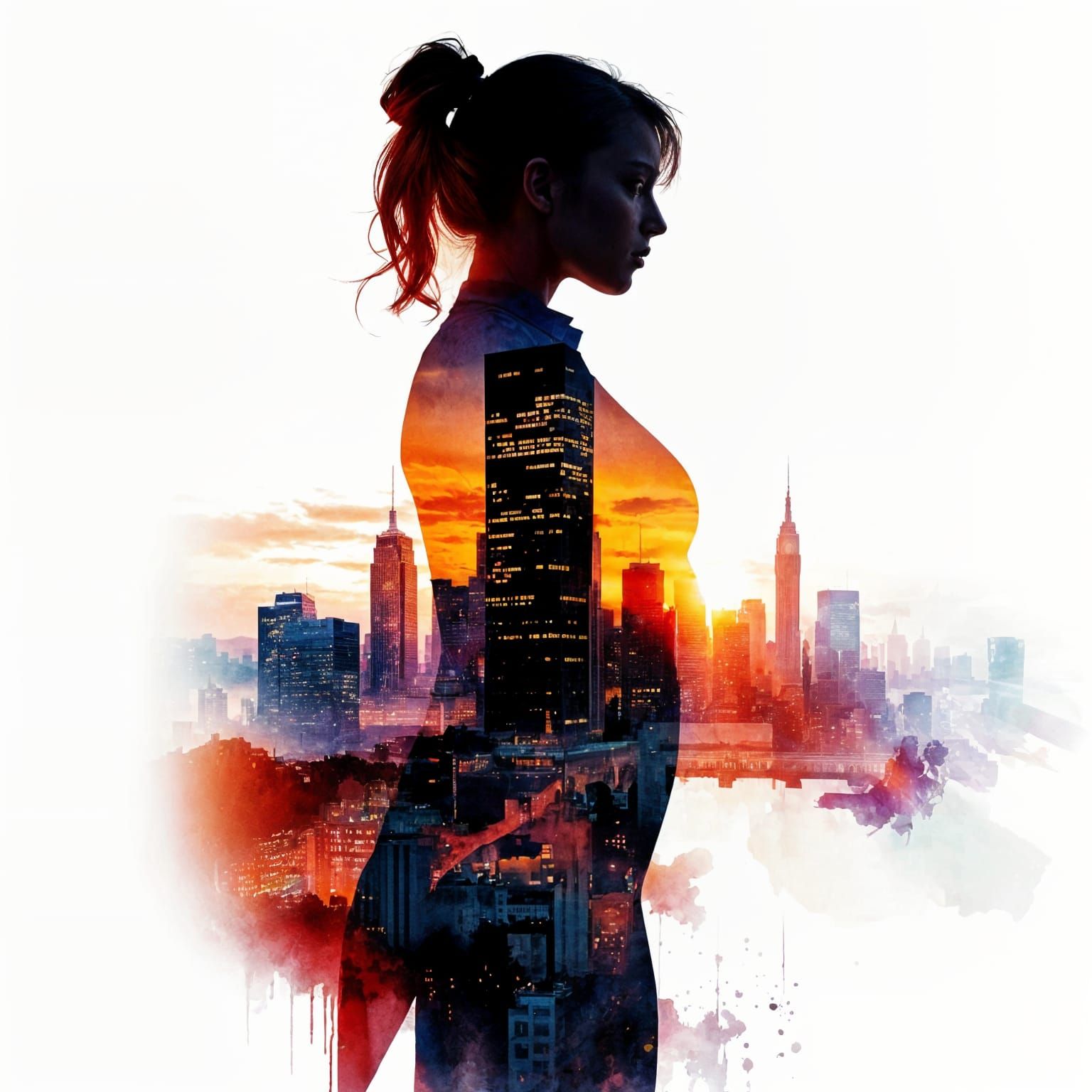 She's one with the city