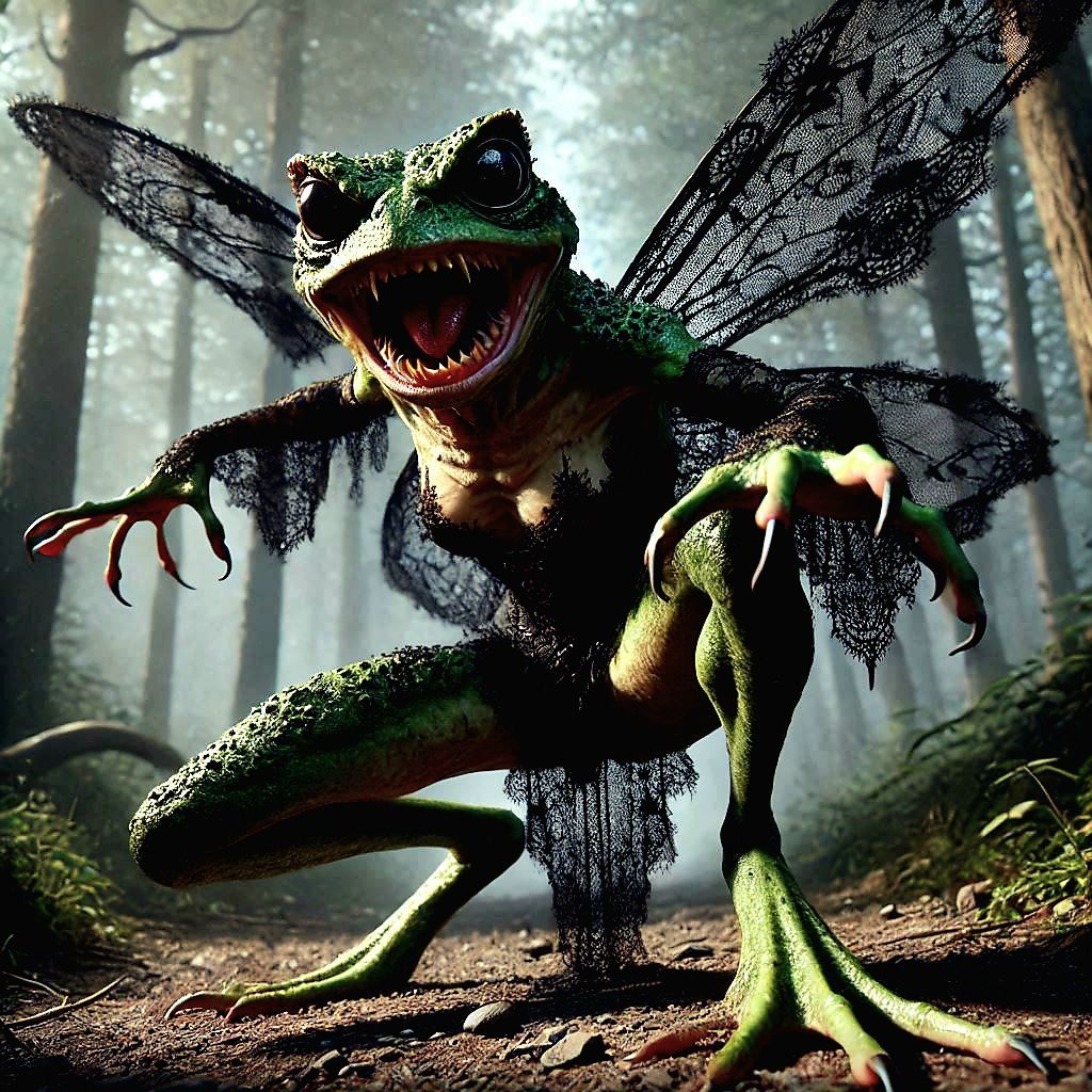 Angry frog fairy