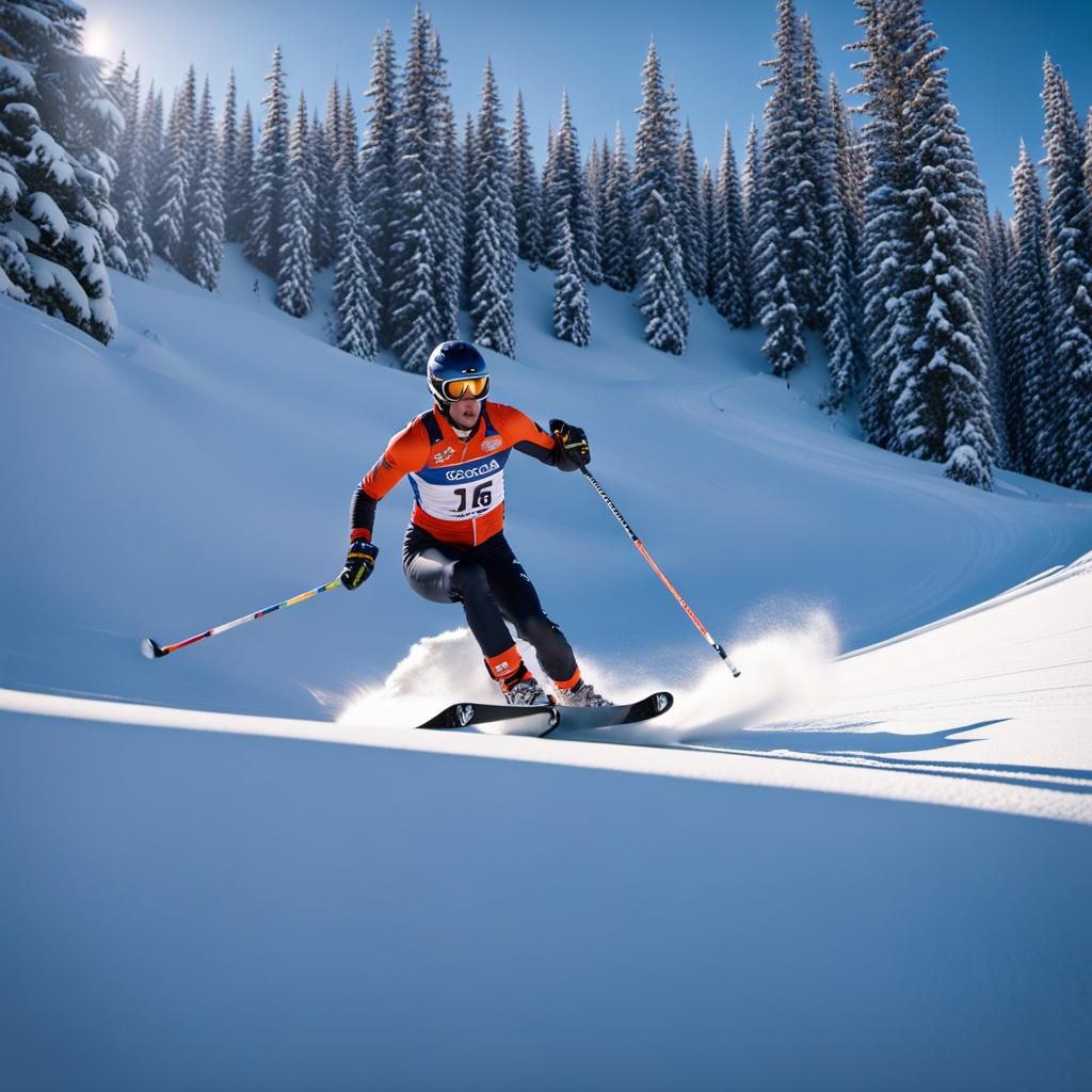 Winter Sports Competition AI Generated Artwork NightCafe Creator