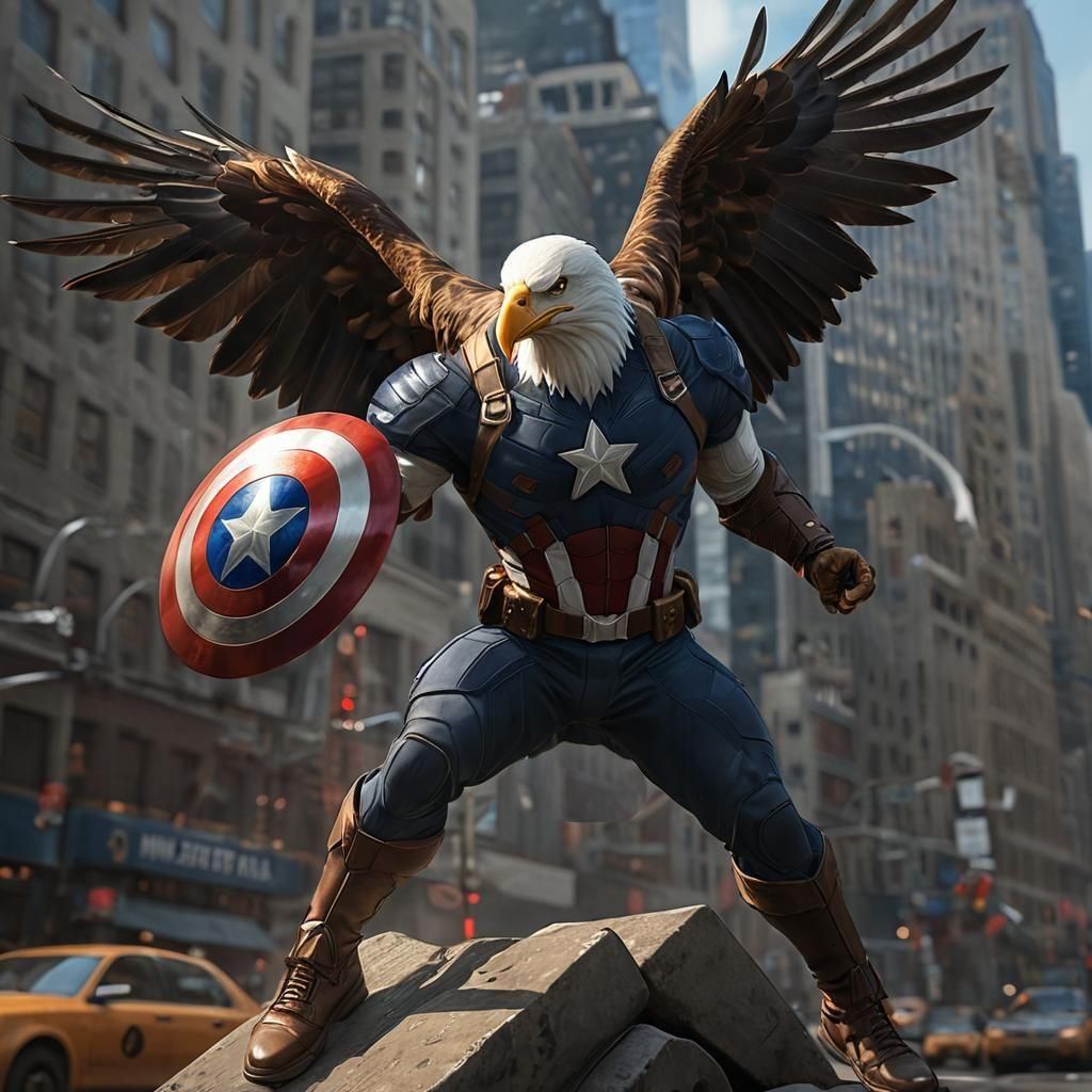 Captain America: Wings of Freedom  by @Schmooz