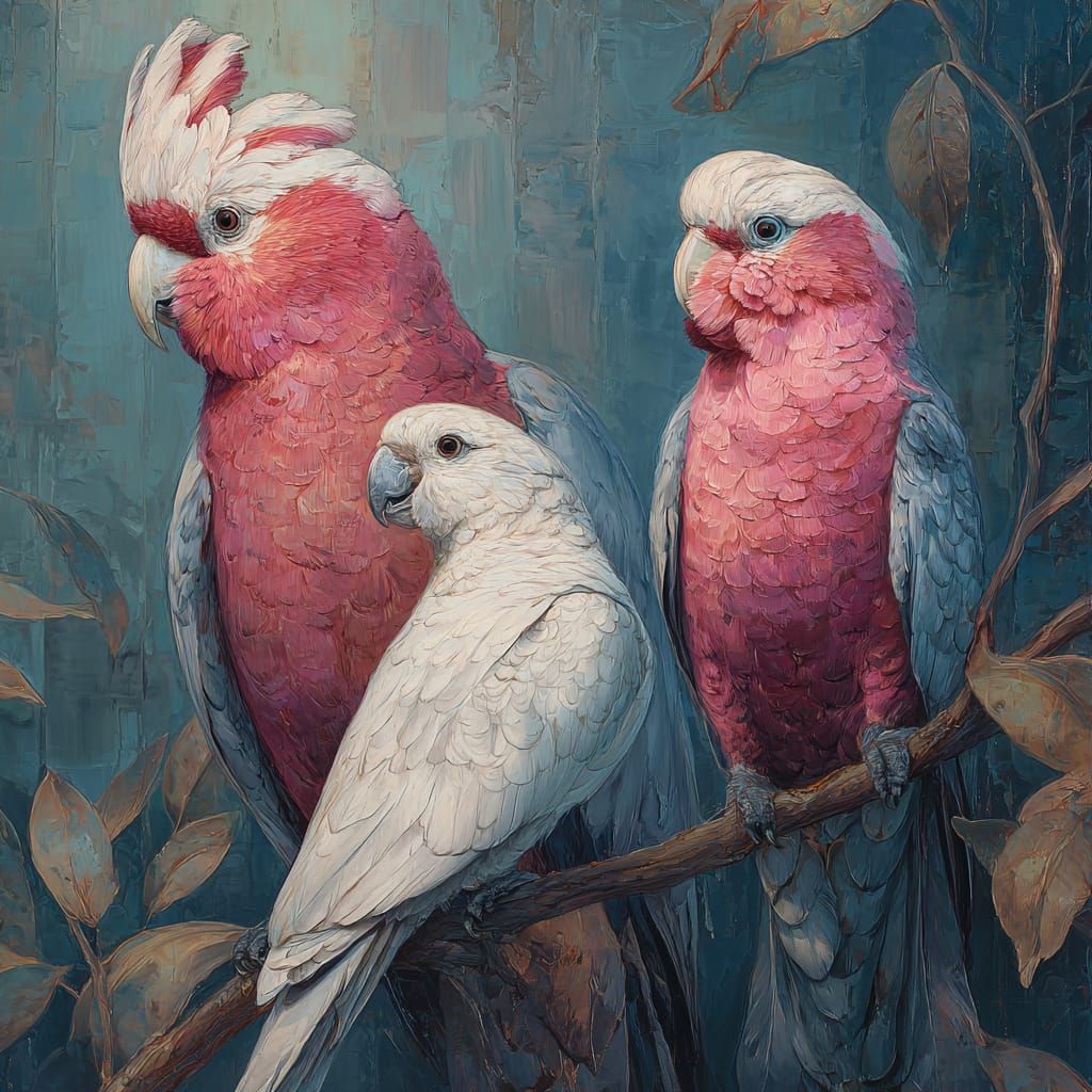Galahs and Corella