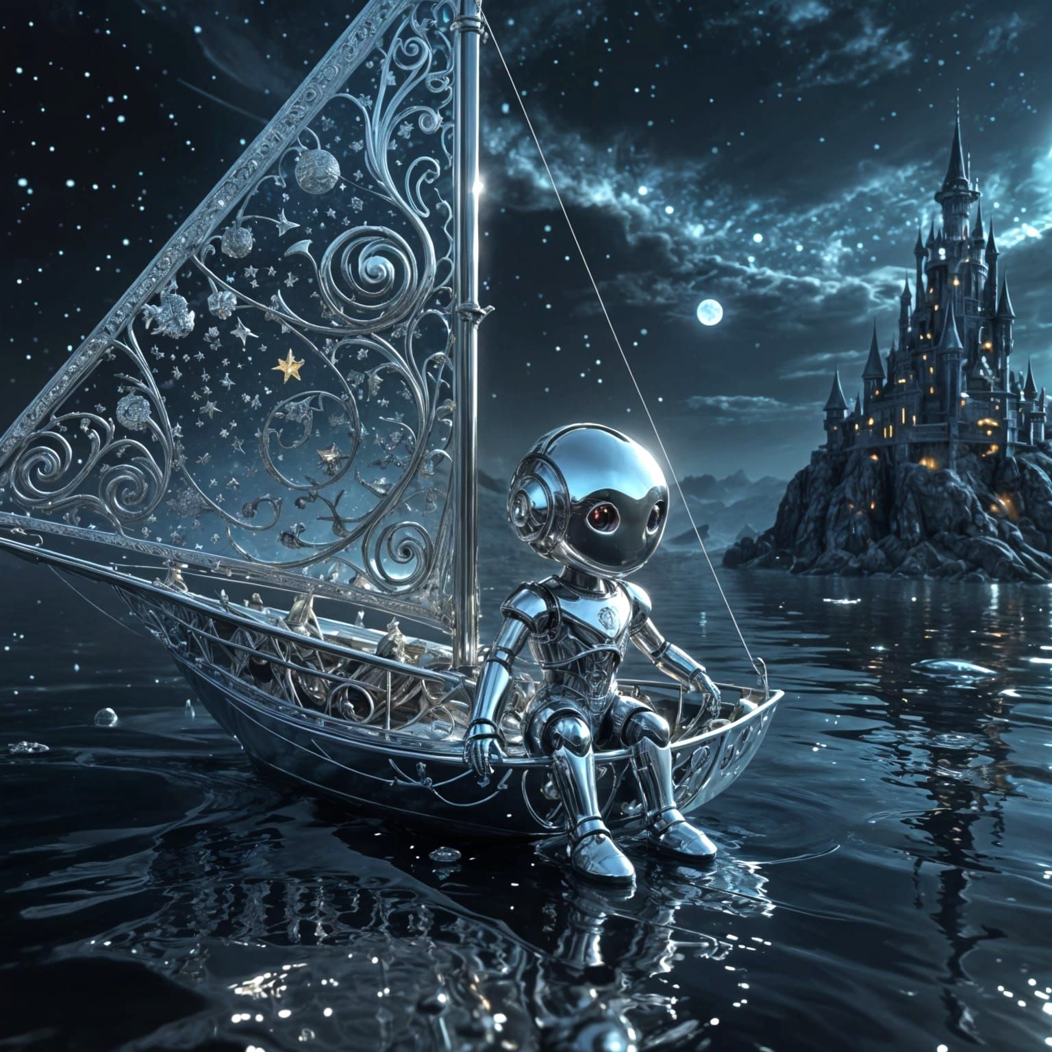 Chrome Sailing the Sea of Mercury  by @RoseJoy
