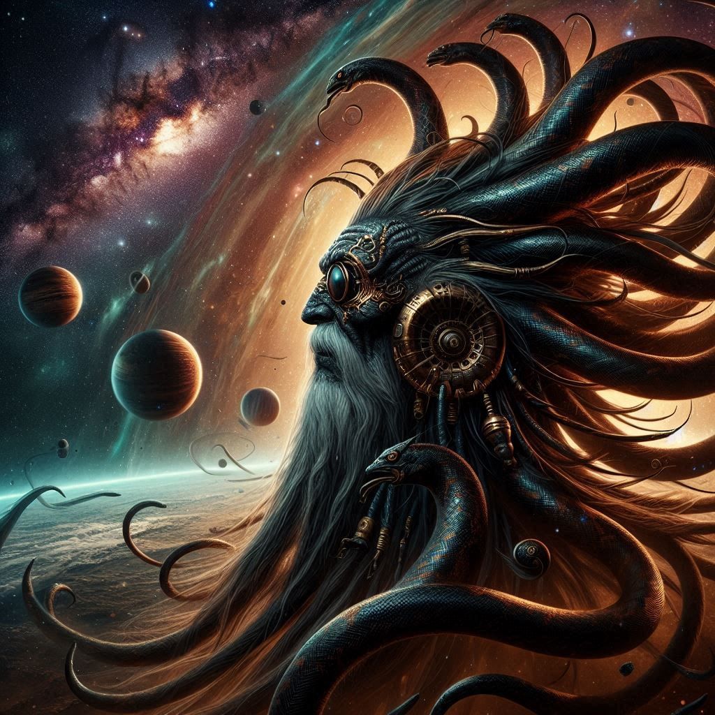 Wise calm galaxy spirit