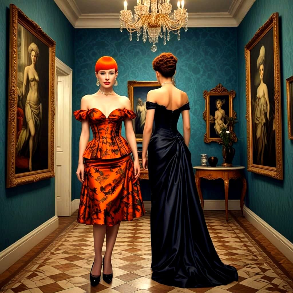 Surreal Ladies in Alexander McQueen Inspired, High Contrast ...