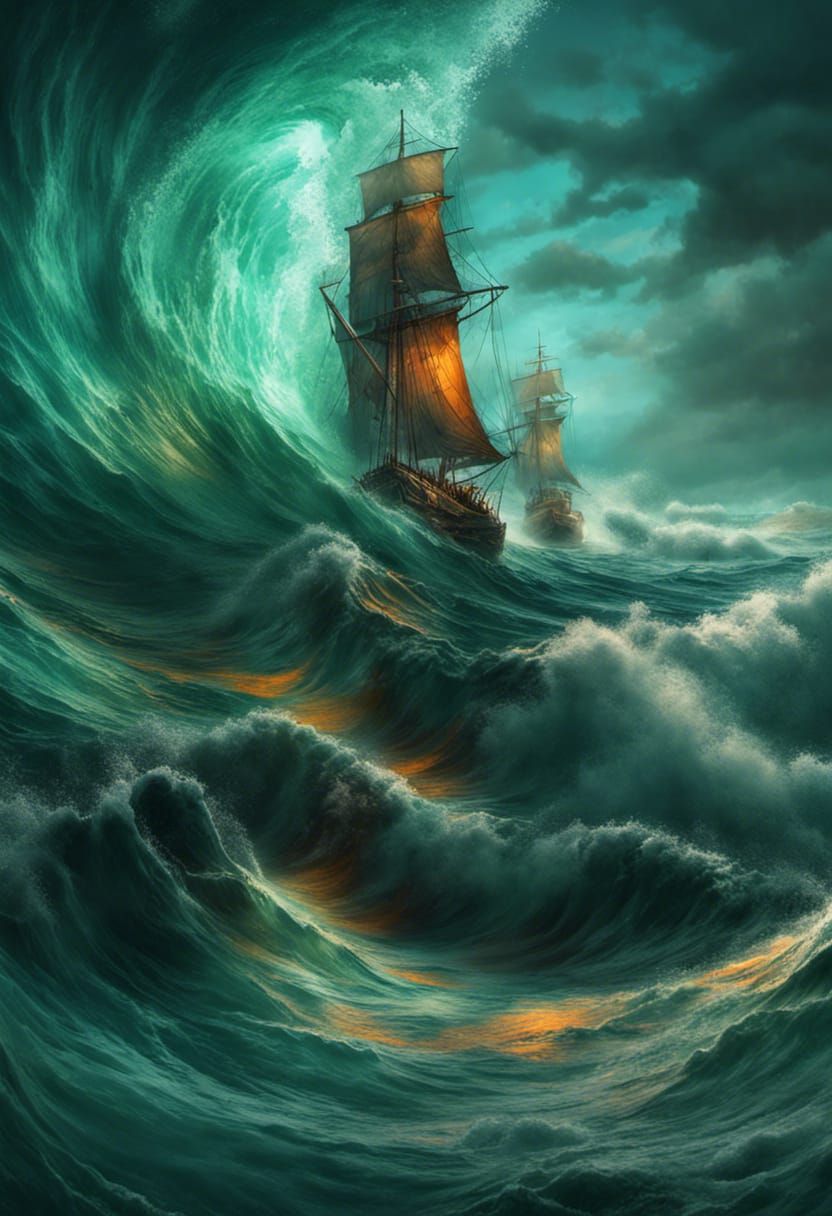 Tossed Upon the Waves  by @Chaonea