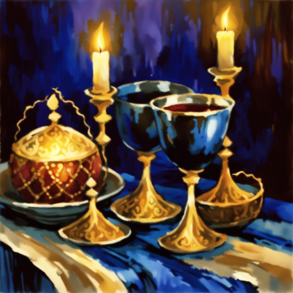 Elegant Challah Display in Softbox Lighting