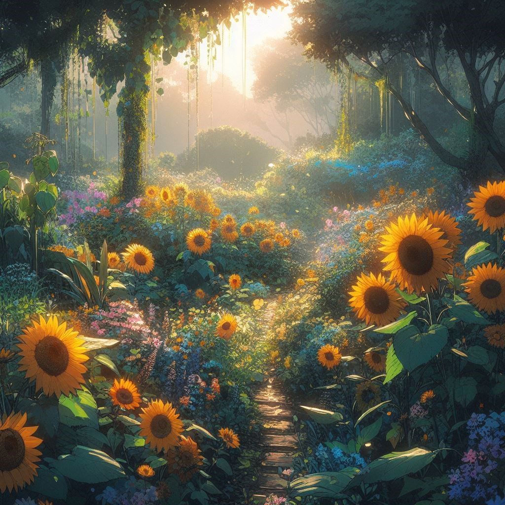 Sunflower garden