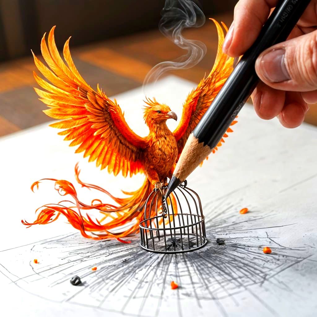 Some birds' feathers are too bright to be caged  by @Andy