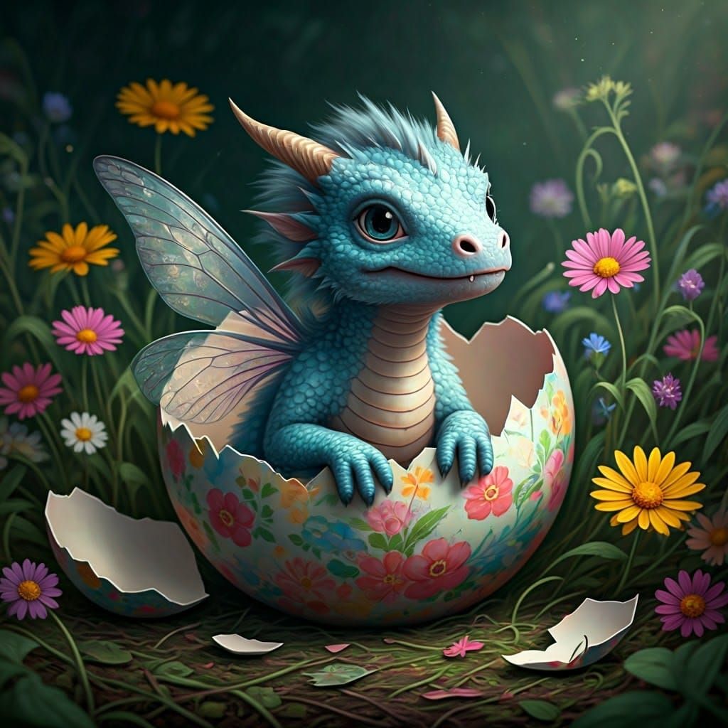 Just Hatched  by @Tallameia