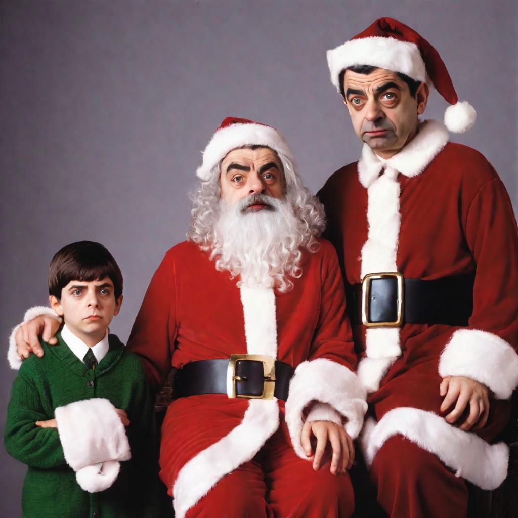 Beanie Claus Awkward Family Photo