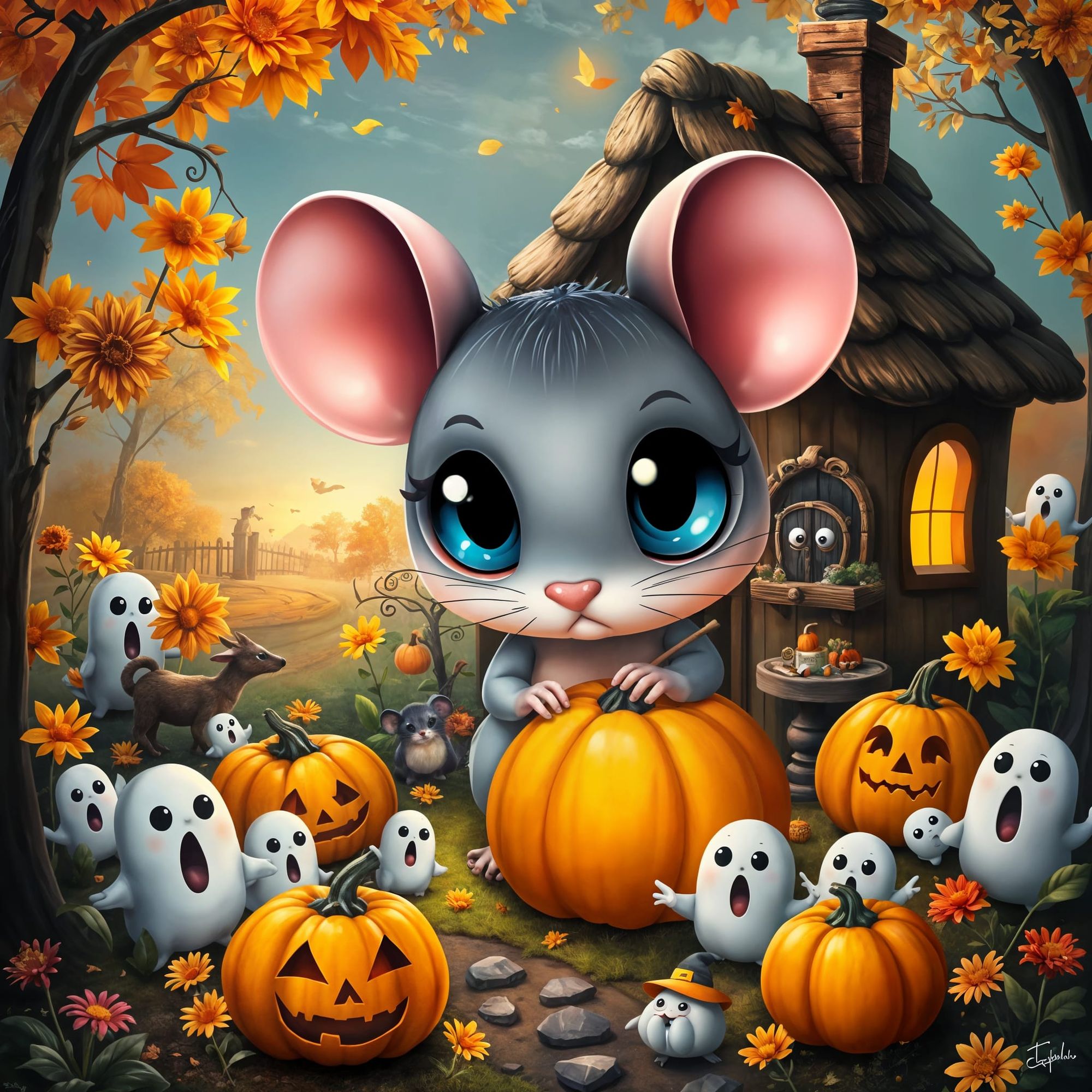 Time for our mouse to have his annual Hollow party.