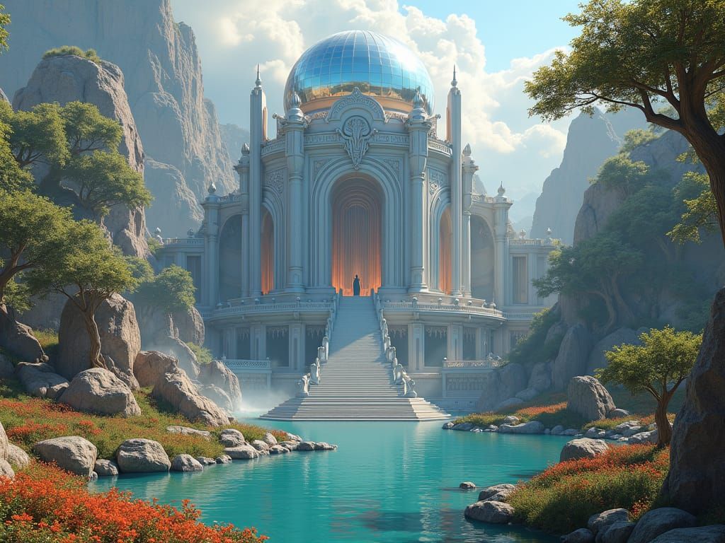 beautiful temple inspires magic schools that are very wide, ...