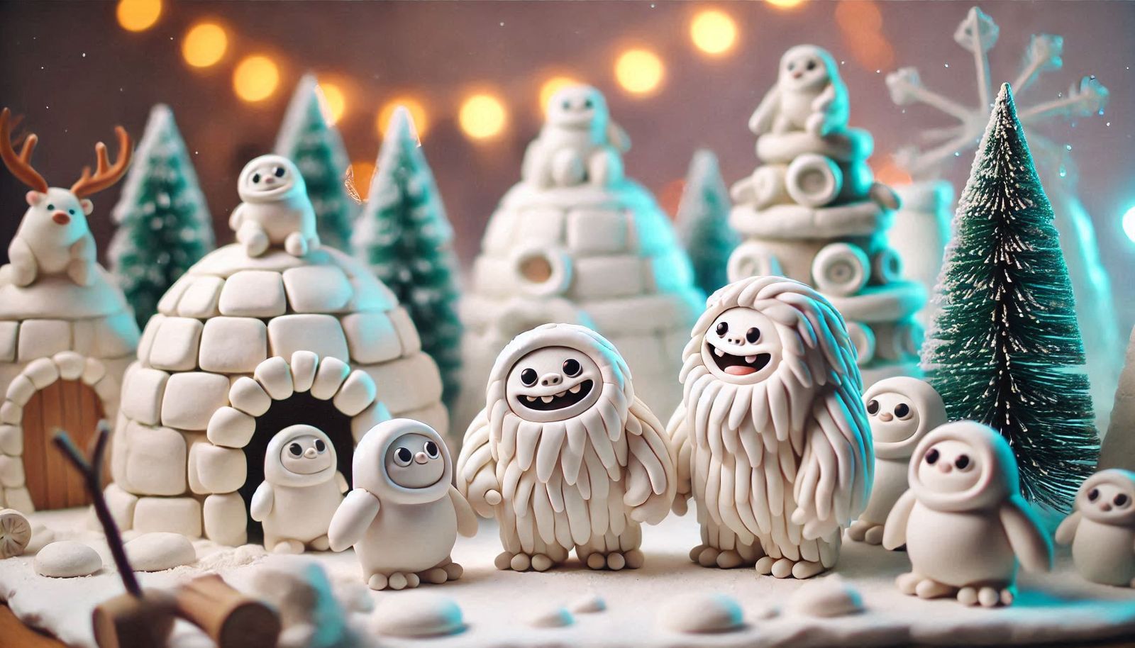 Claymation Yetis