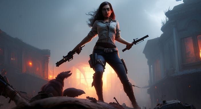 "Janie's Got A Gun" epic dark fantasy masterpiece by Greg Ru...
