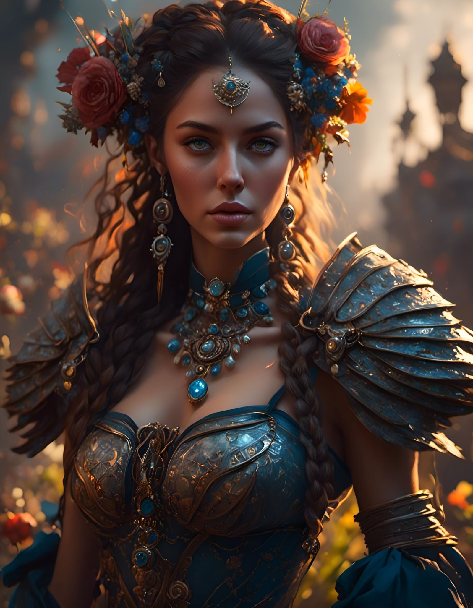 Portrait of a beautiful woman