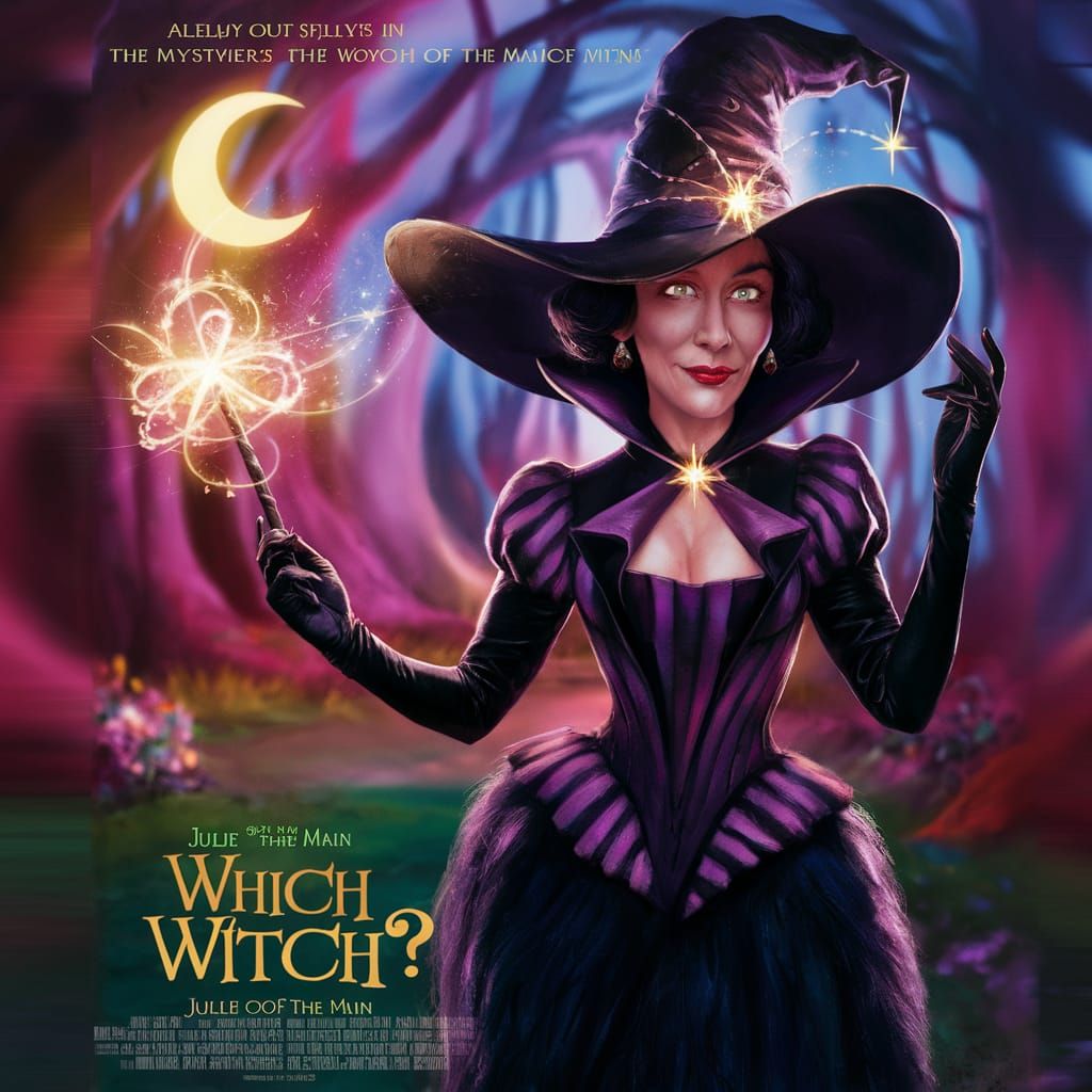 Movie poster, "Which Witch?" by Julie "Jack" of the Main..