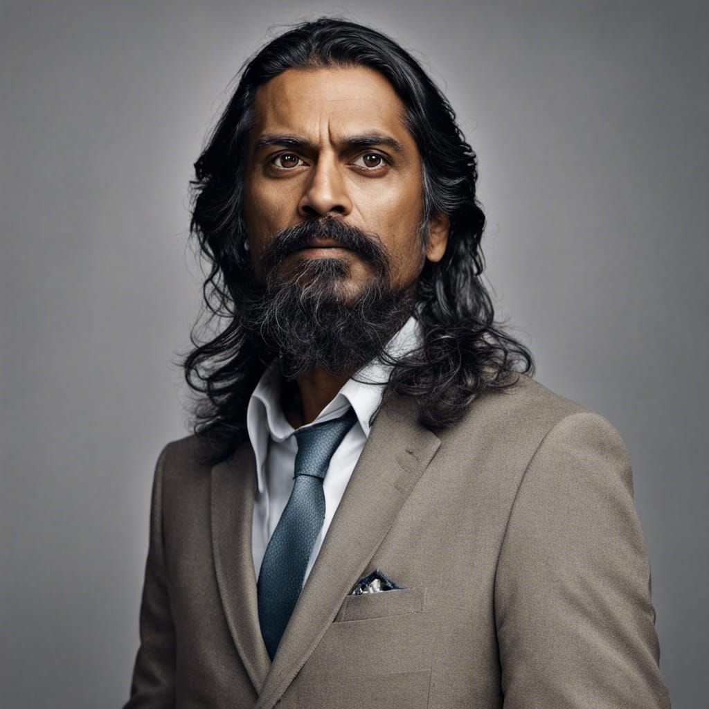 Nawazuddin sidiqui in very long hair and bushy long beard