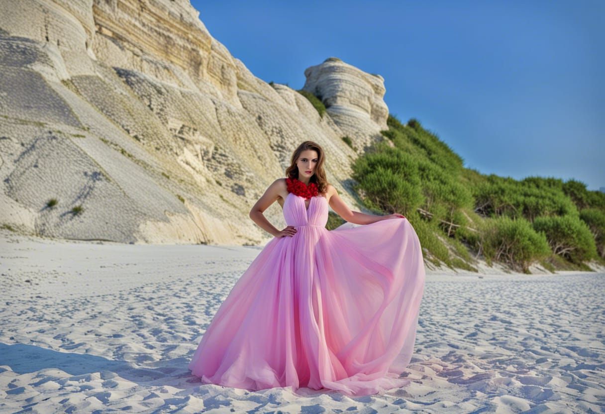 Lady in the beach
