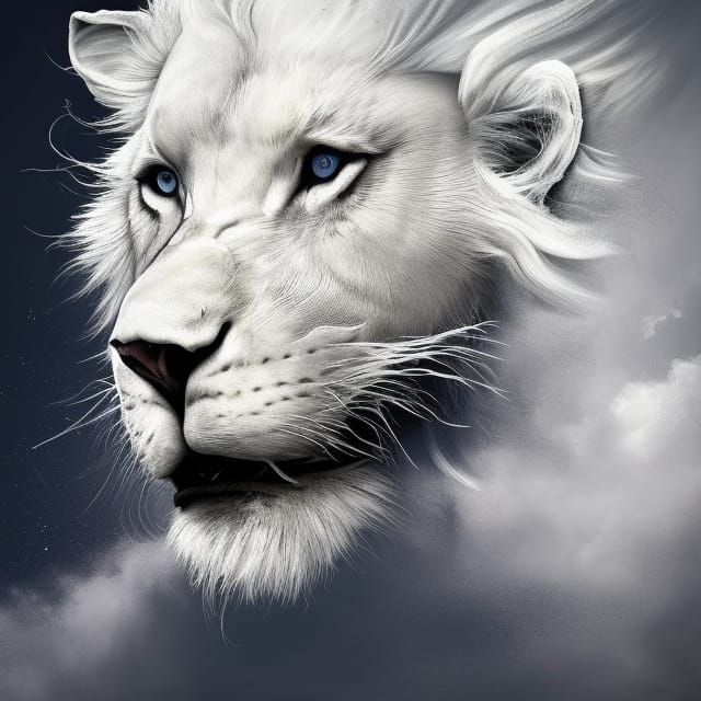 White Lion - AI Generated Artwork - NightCafe Creator