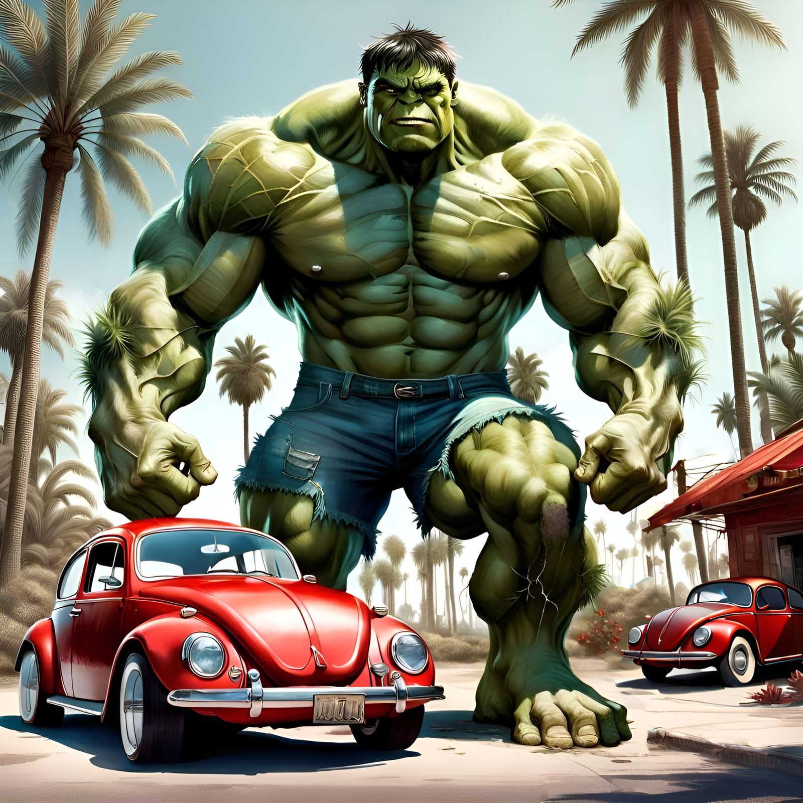 The Incredible Hulk - AI Generated Artwork - NightCafe Creator