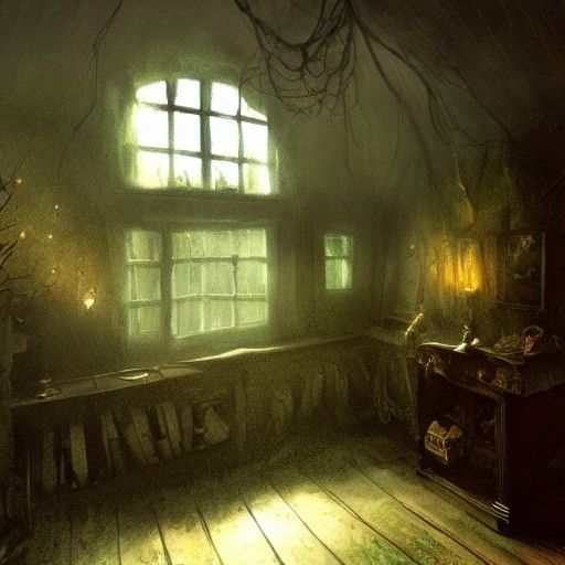 Sinister Interior of a Witch's House
