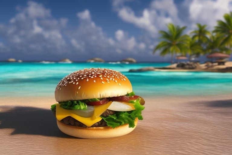 Cheeseburger in Paradise Jimmy Buffett r/nightcafe