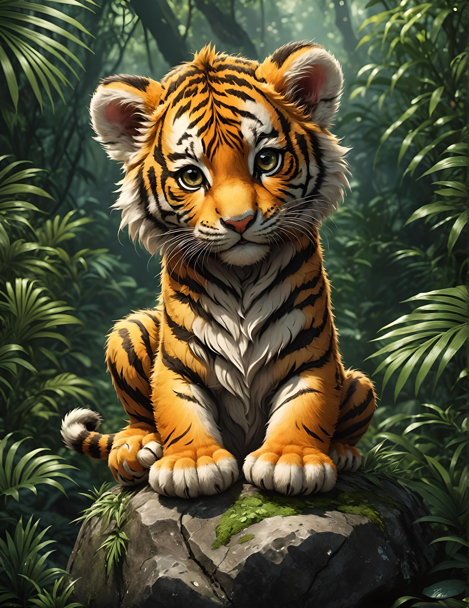 Tiger cub  by @This is fun