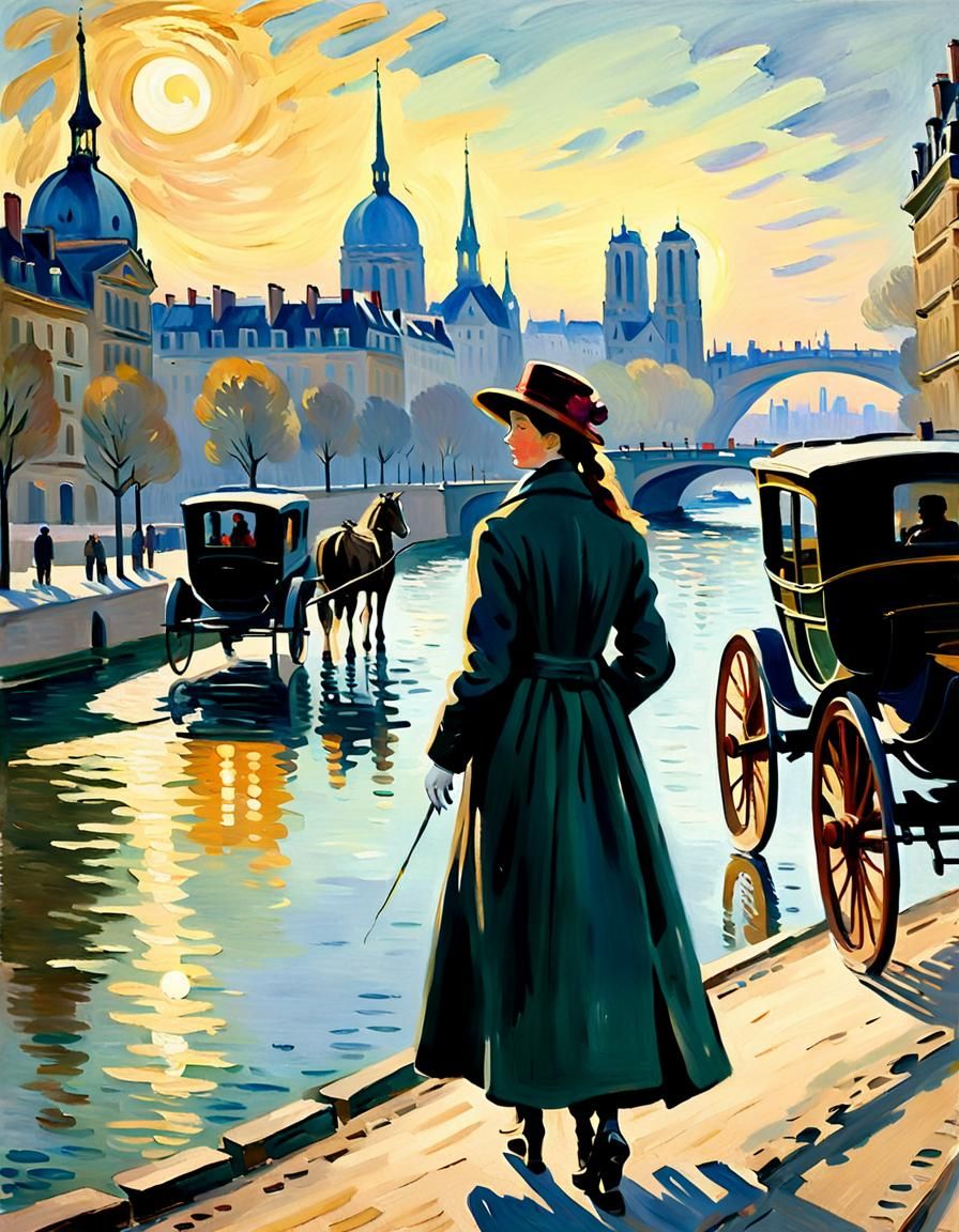 Promenade en bord de Seine