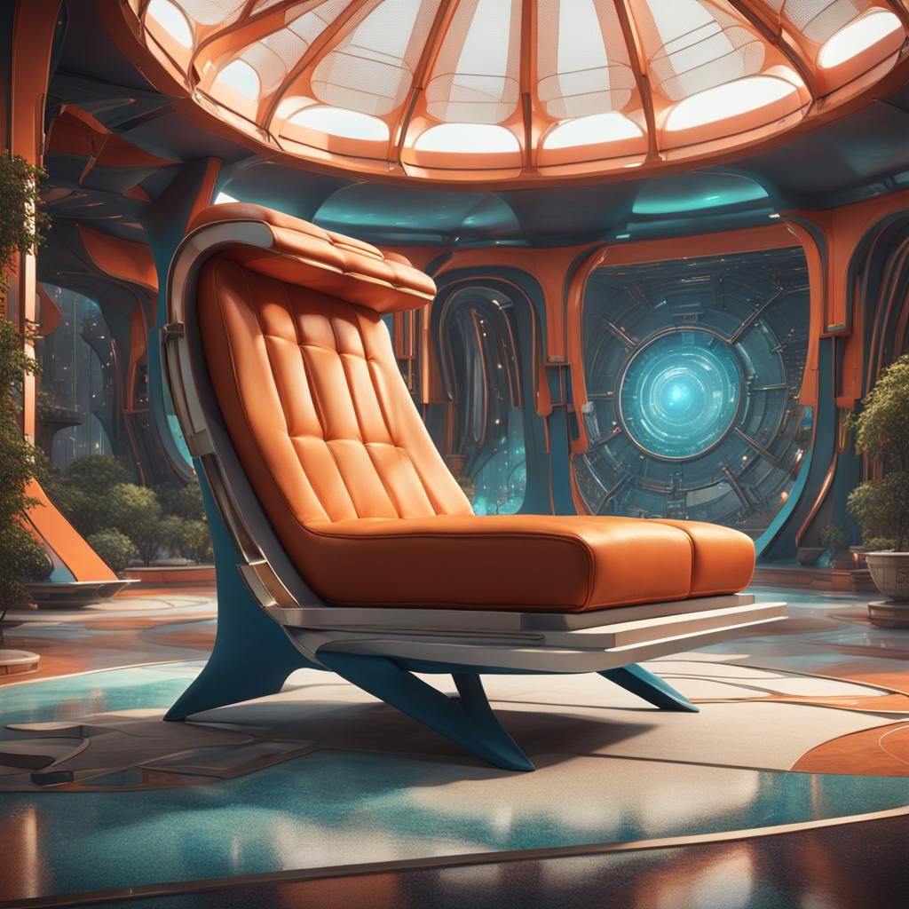 Mid century futuristic, pavilion chair