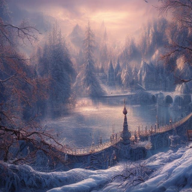 winter landscape false