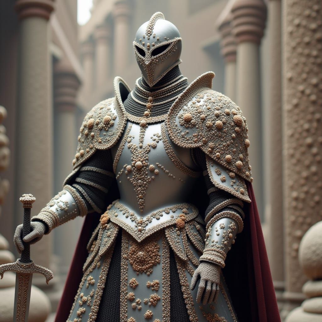 Knight <lora:Made of flowers:1.0>