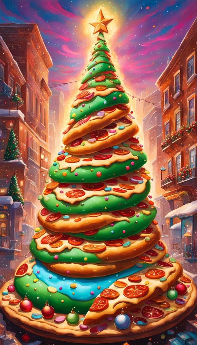 Pizza Tree AI Generated Artwork NightCafe Creator