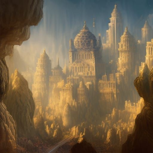 Detailed Matte Painting of an Unattractive Blond Man