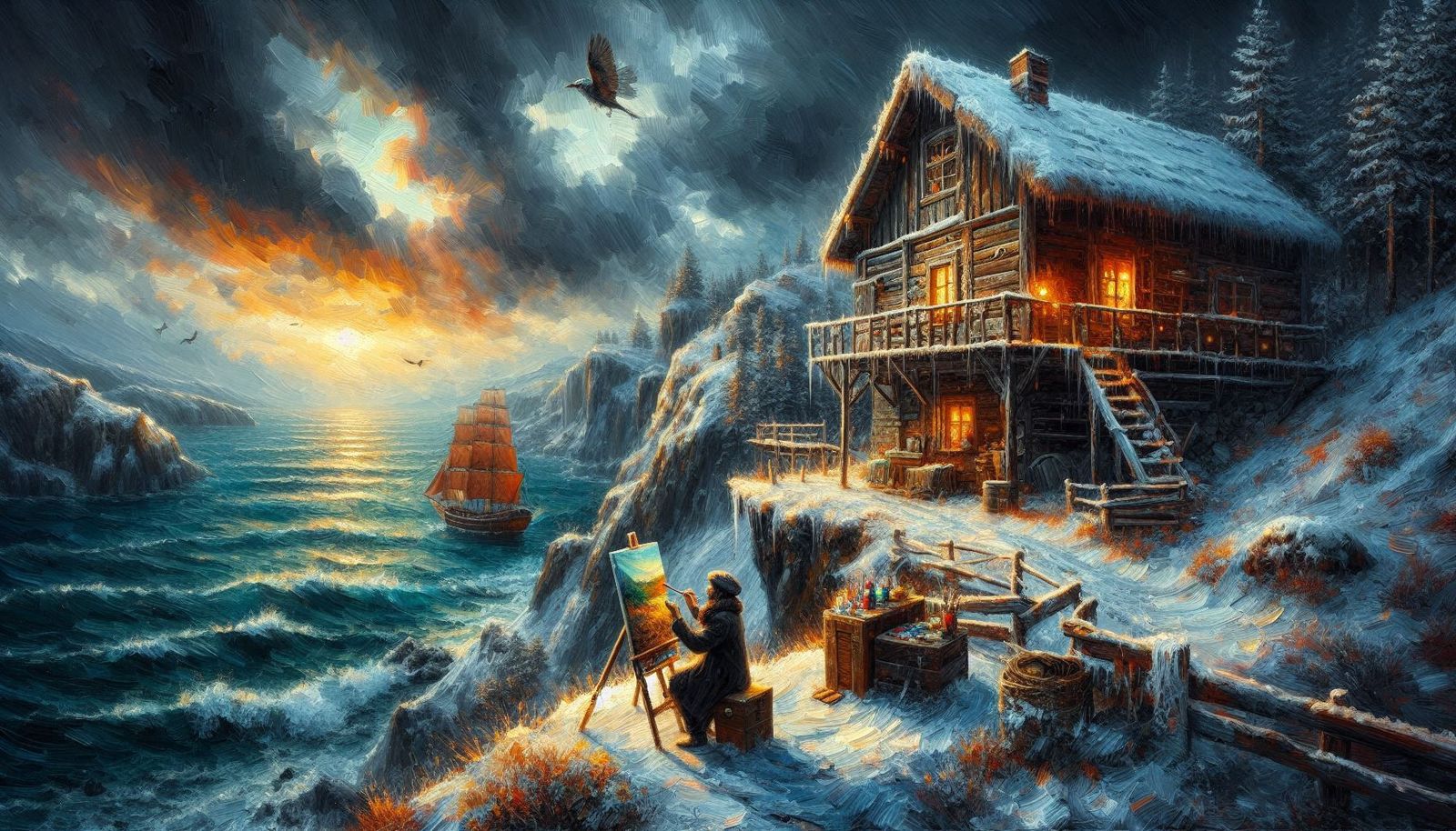 Painting in twilight  by @dhee noerd