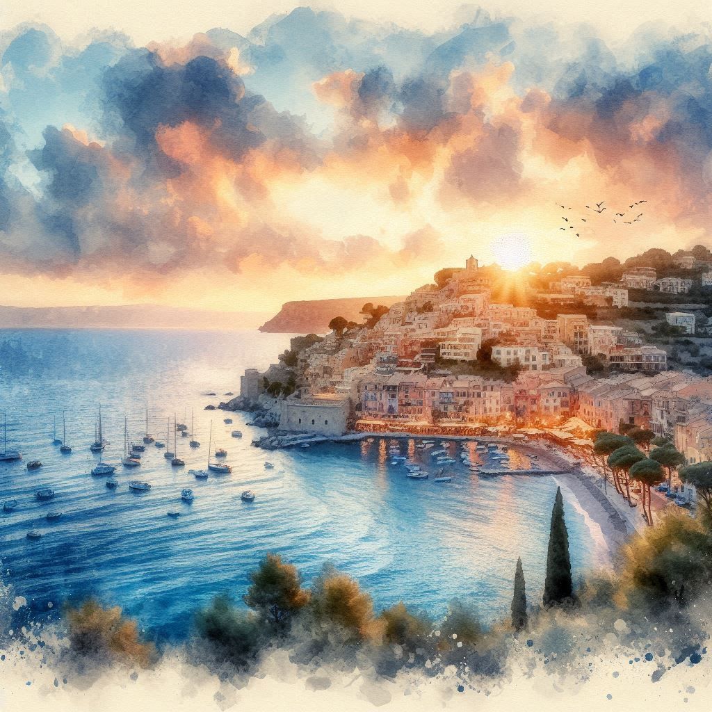 Sun Setting on French Harbour