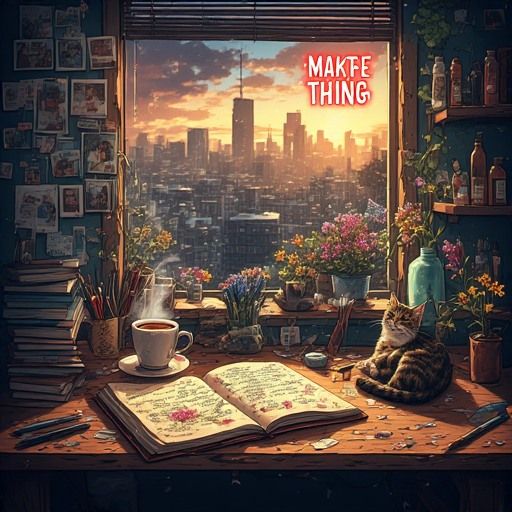 A SunSet-Lit Cozy Apartment For New Creative Possibitites