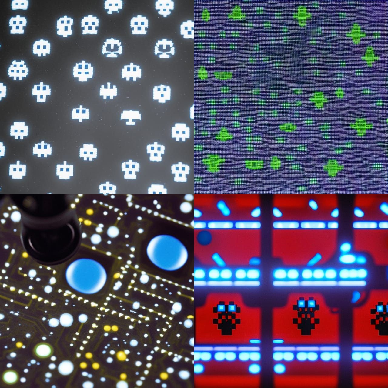 I was looking down the microscope's lens to reveal Space Inv...