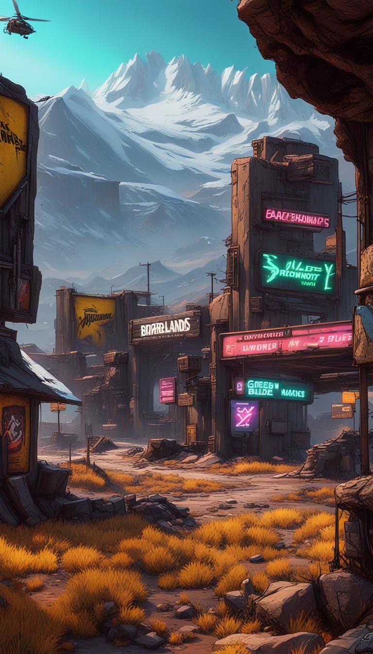 Borderlands. Exchange post in Three Horns Valley (Pandora). - AI ...