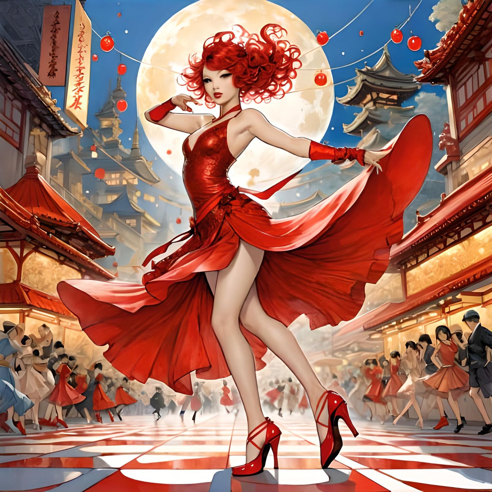 Let's dance. 
Put on your red shoes and dance the blues