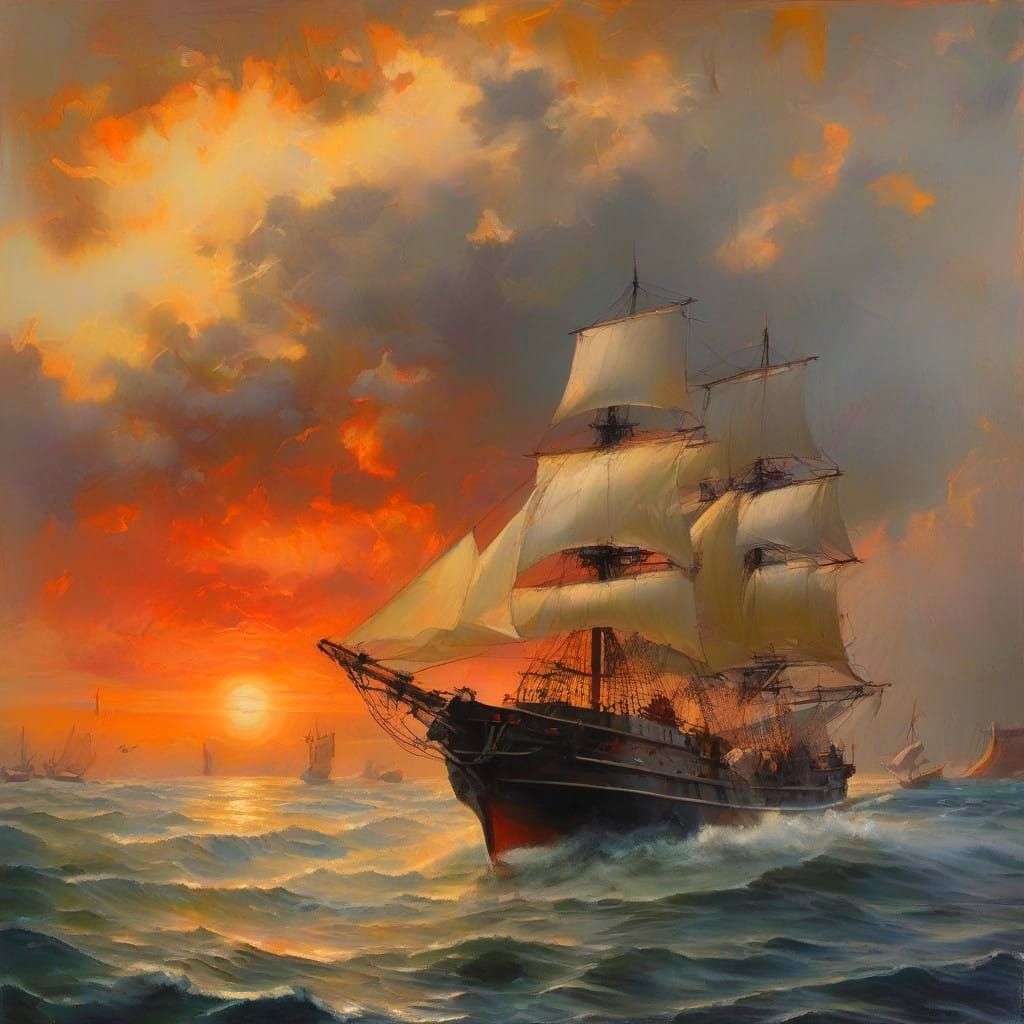 Ships sailing  by @Nanou the only real one