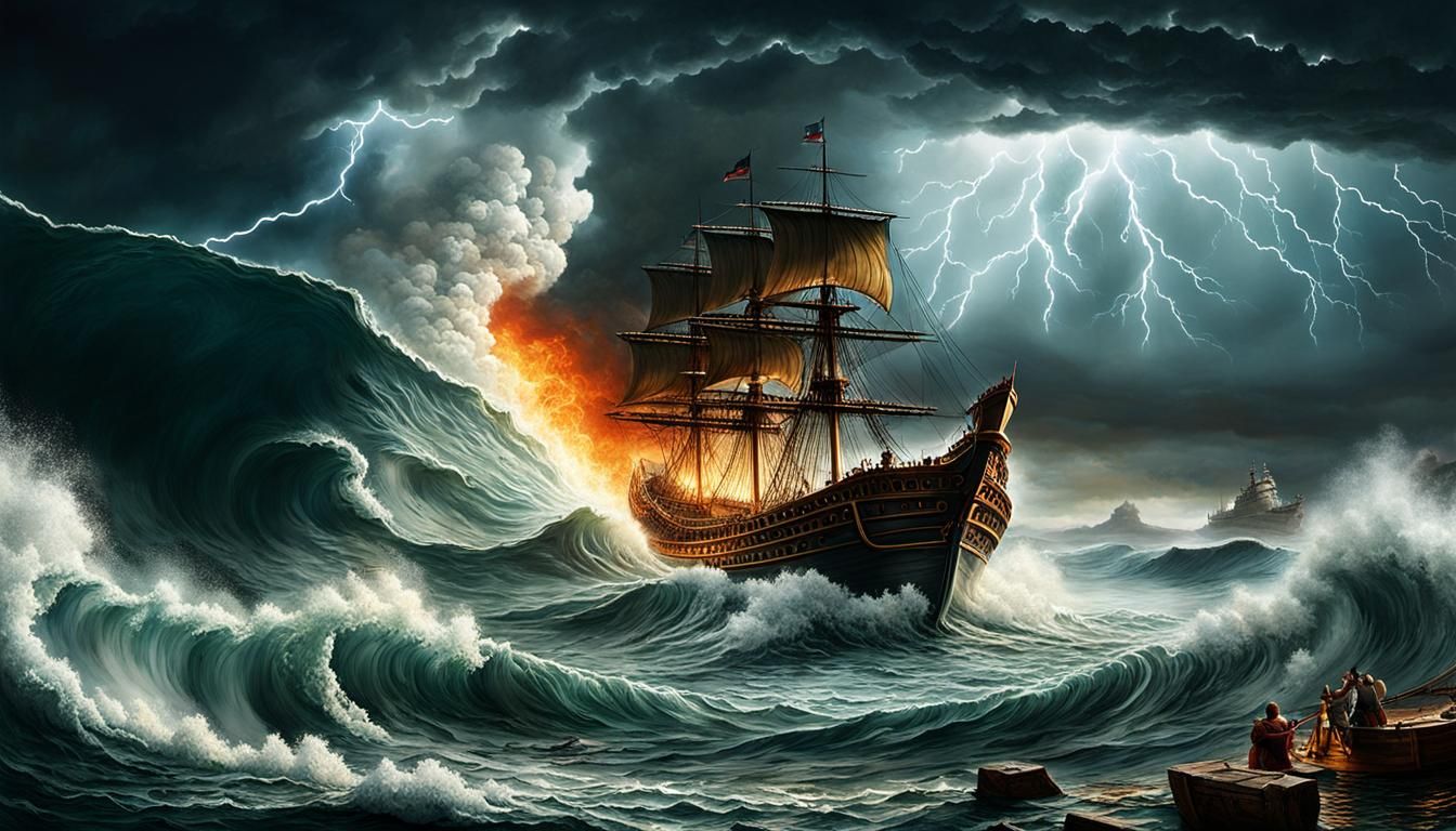 Ship On Fire