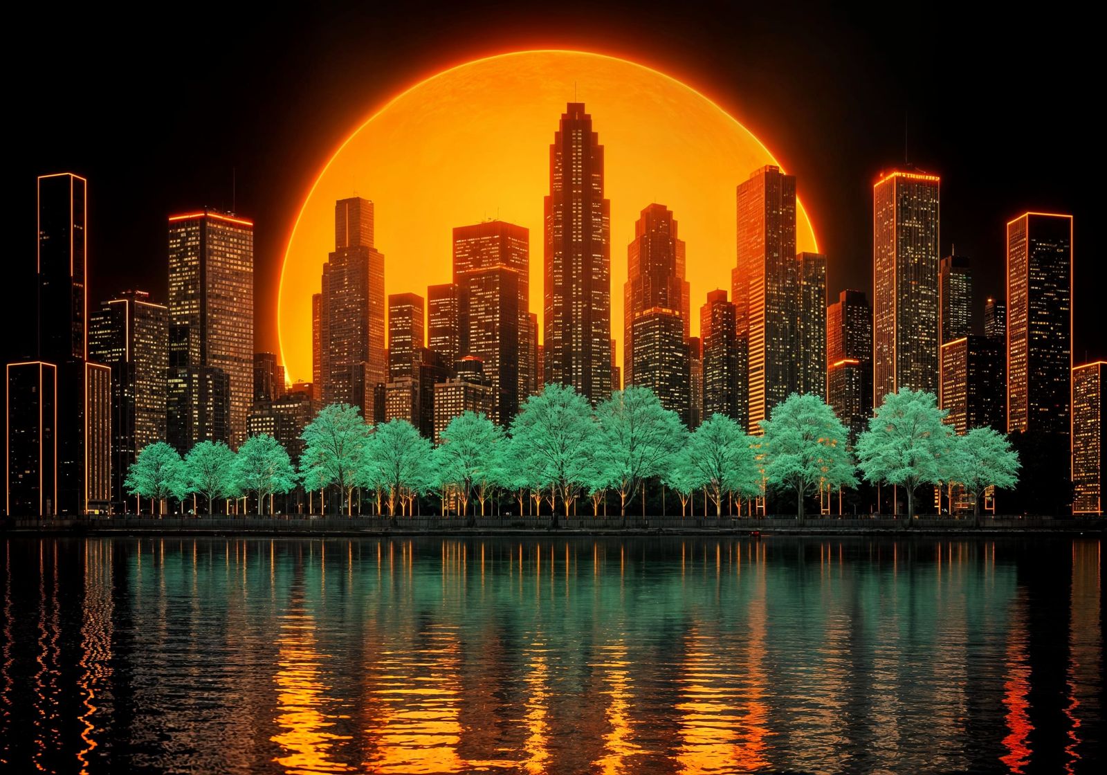 Neon City Glow   by @Nikko P