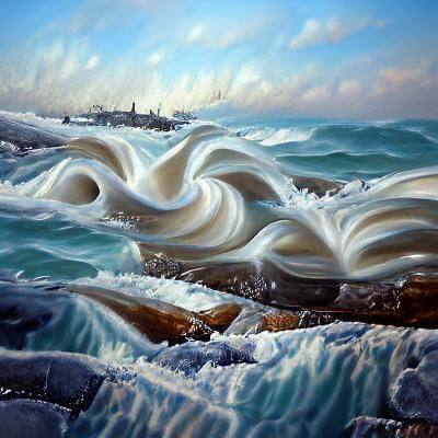 Foamy waves