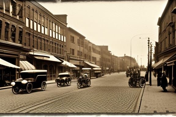 Street in 1888  by @TanYG