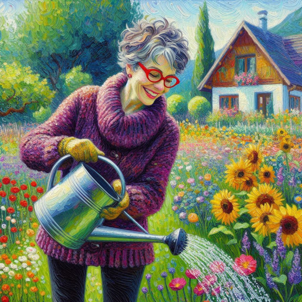 Fleur avec Fleurs Trois