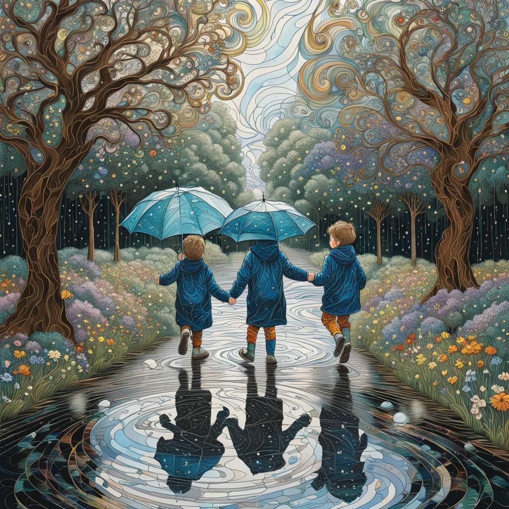 Siblings on an Adventure  by @Hyperborean