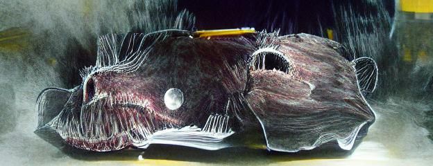 By the shining, deep-sea monster